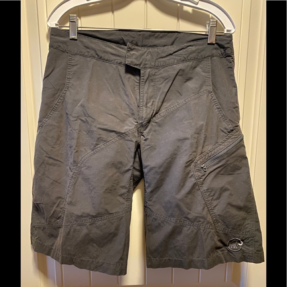 Shorts, great for mountain biking.